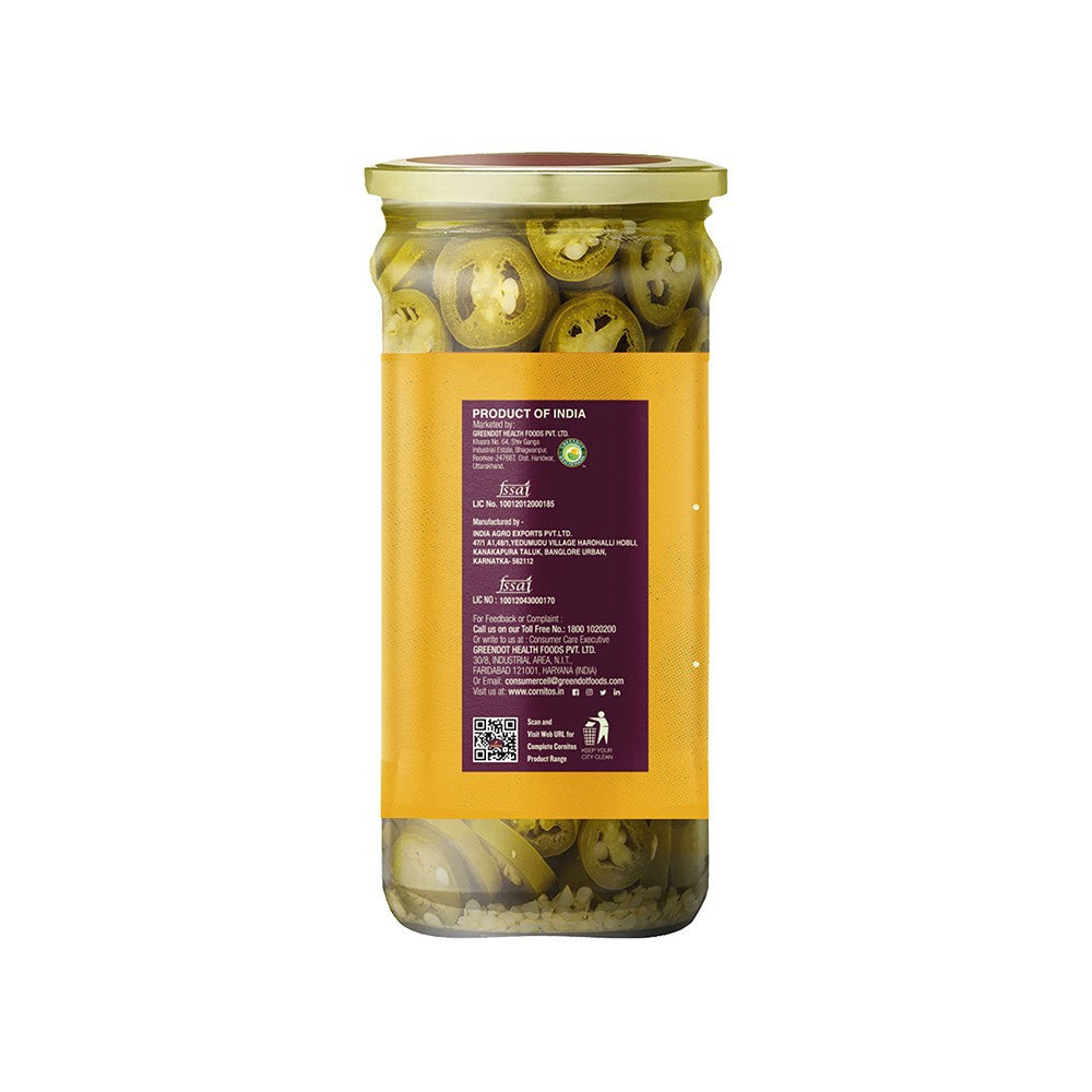 Cornitos Sliced Jalapeno Peppers - Pack of 3 : 3 x 370 ml