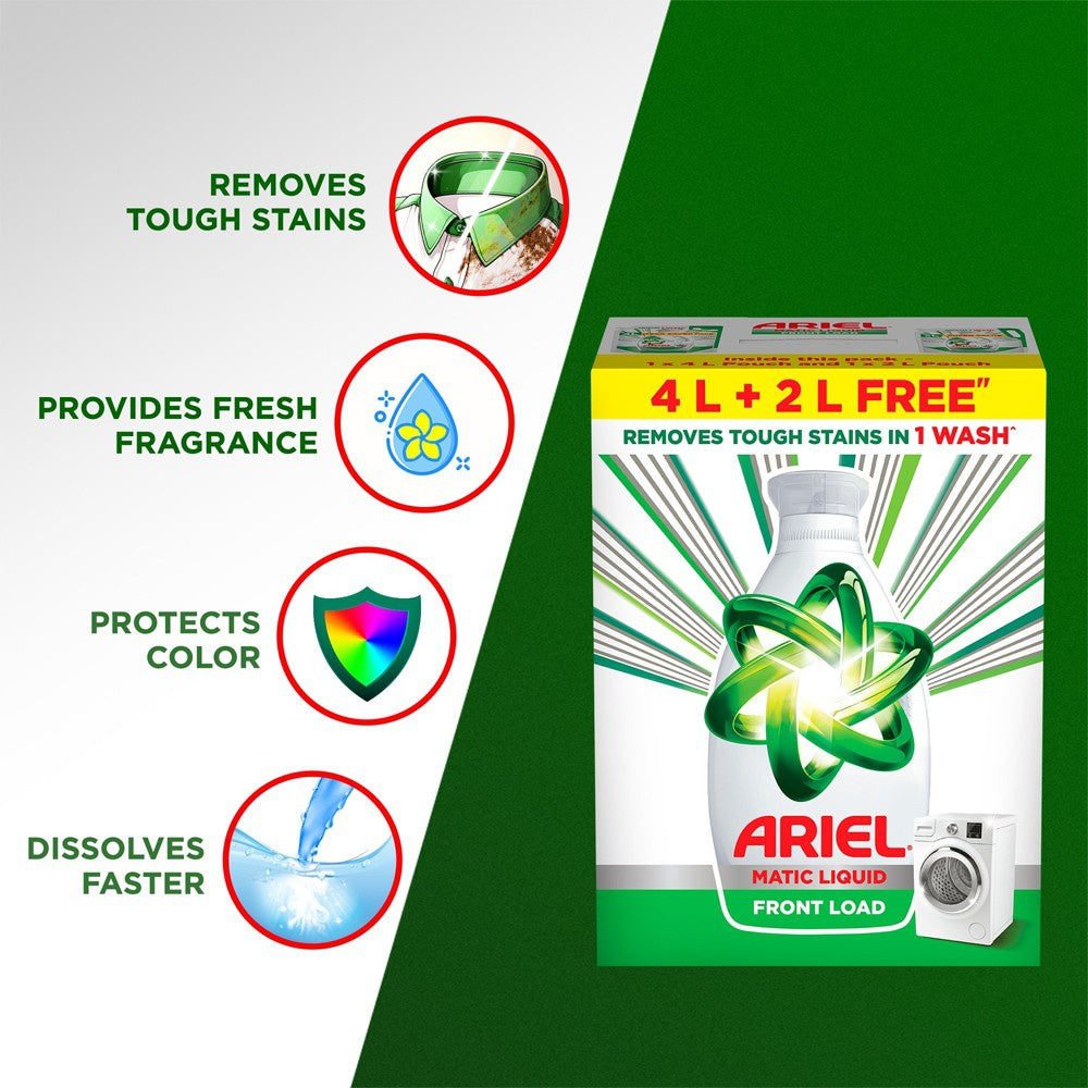 Ariel Matic Front Load Liquid Detergent : 6 ltr