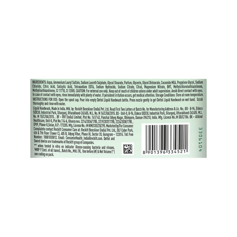 Dettol Liquid Hand Wash Refill Pouch (Original Germ Protection) : 1.35 ltr