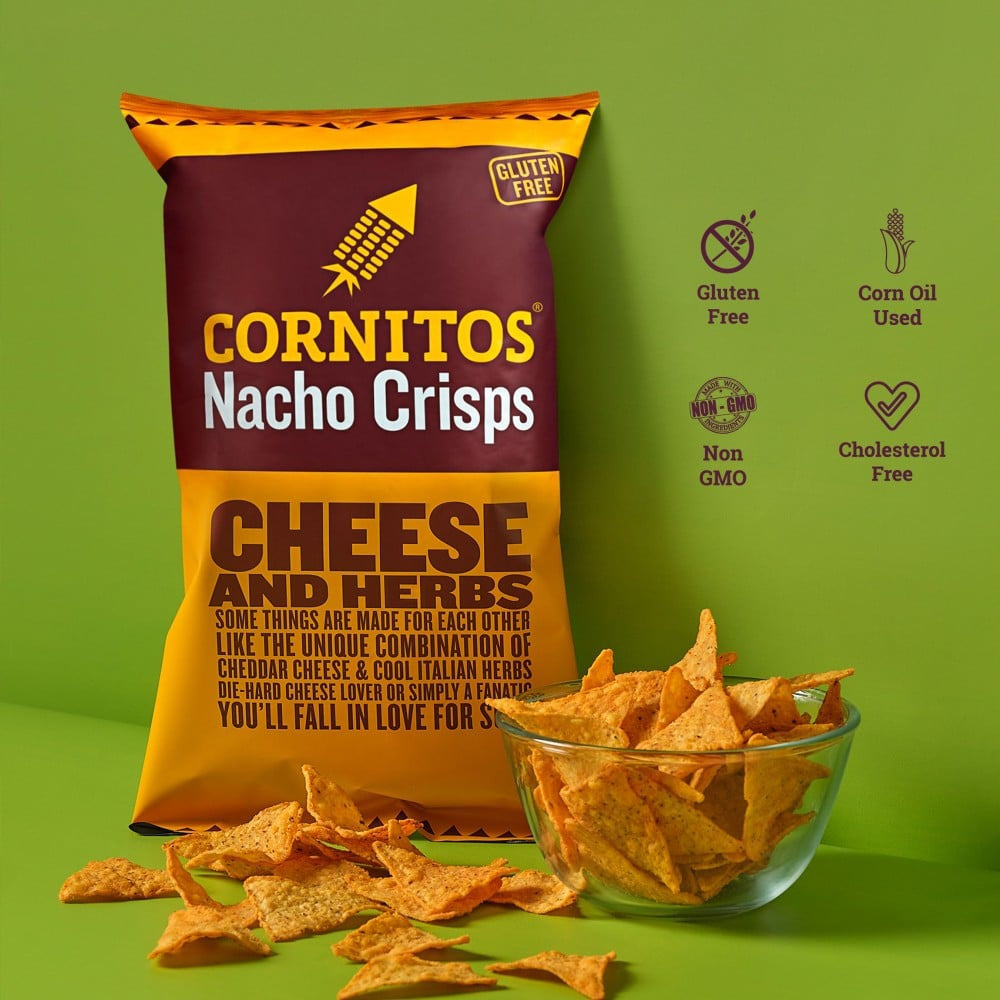 Cornitos Cheese & Herbs Nachos : 75 g