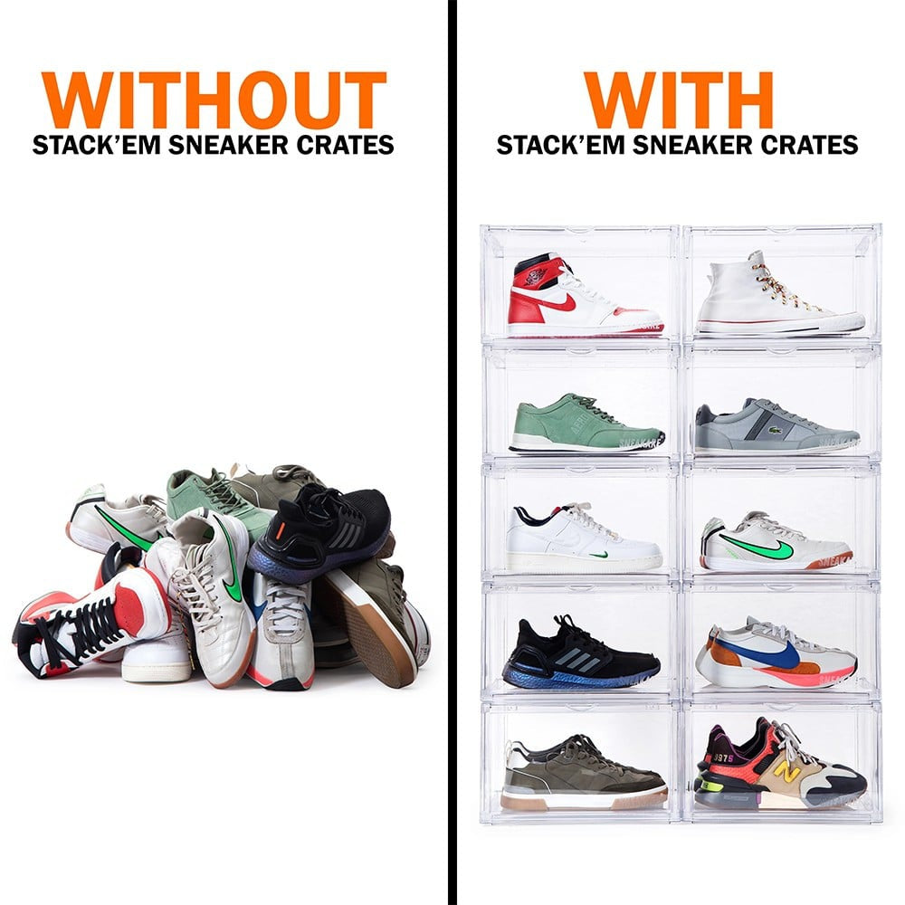 Sneakare Stack'em Shoe Organizer Crate : 1 unit