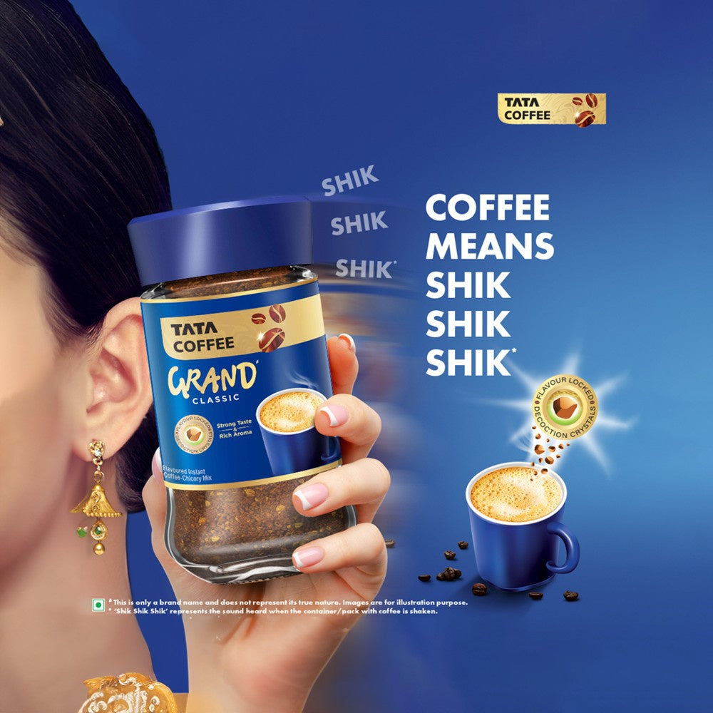 Tata Coffee Grand Classic Instant Coffee (Strong Taste) : 100 g