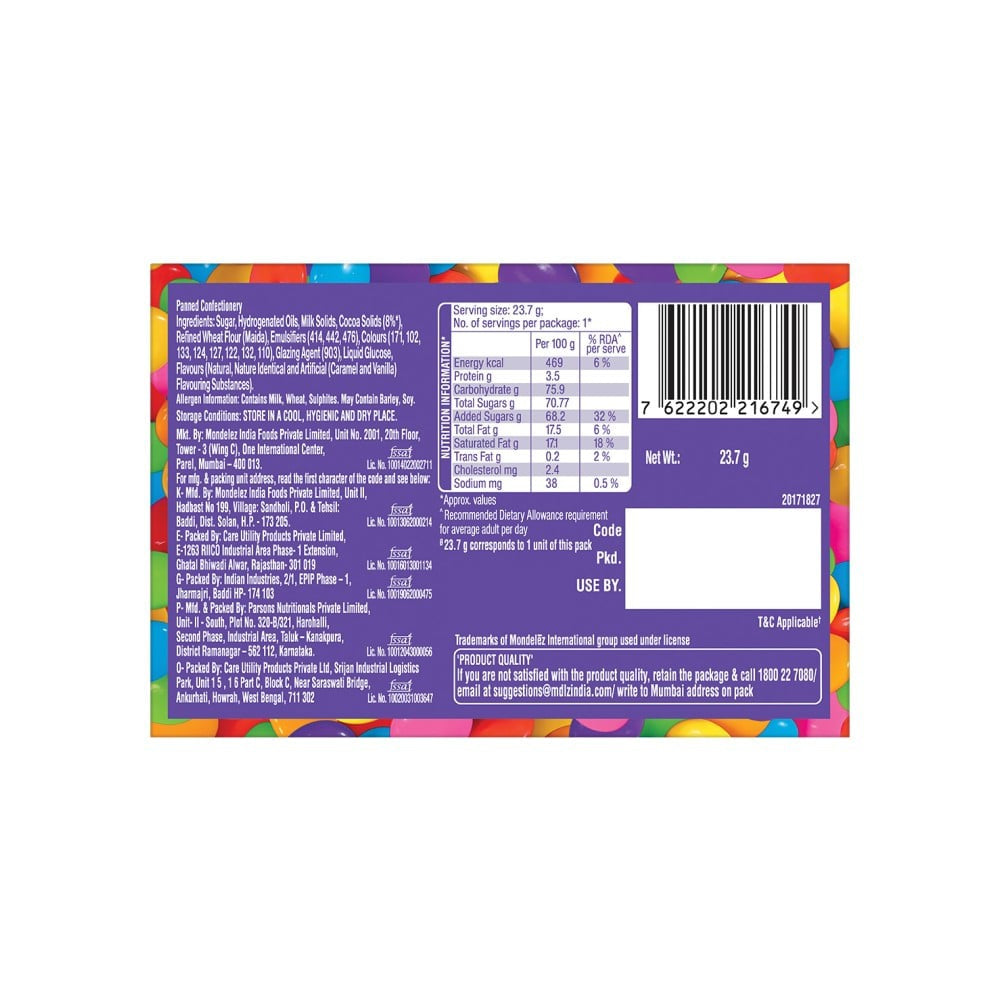 Cadbury Gems Duo Pack Shaped Chocolates : 23.7 g