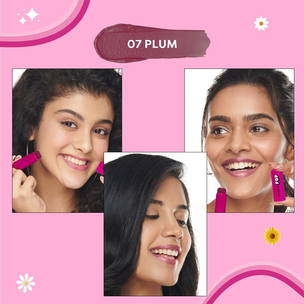 SUGAR POP Nourishing Tinted Lip Balm (Plum 07) : 4.5 g