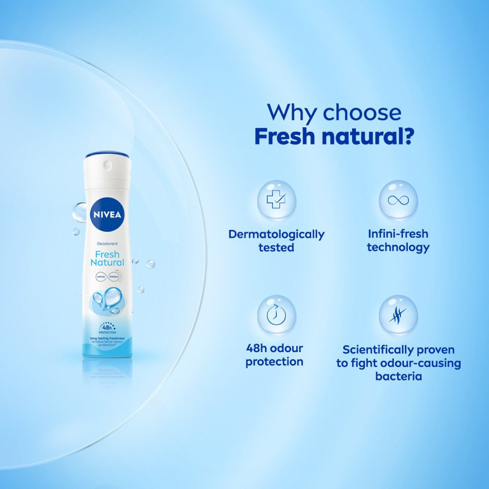 Nivea Fresh Natural Women's Deodorant : 150 ml