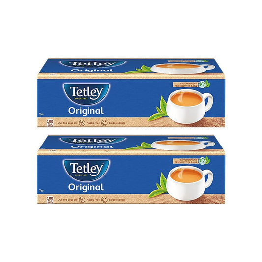 Tetley Original Black Tea - Tea Bags - Pack of 2 : 2 x 100 units