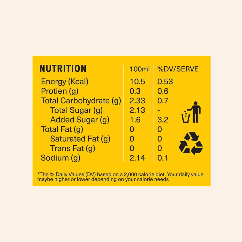Tipsy Tiger Indian Tonic Water (Low Sugar & Calorie) - Pack of 3 : 3 x 250 ml