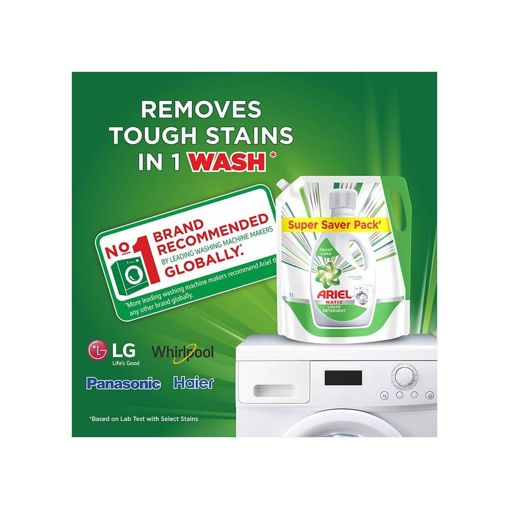 Ariel Front Load Liquid Detergent 2 ltr - Pack of 2 : 2 x 2 ltr