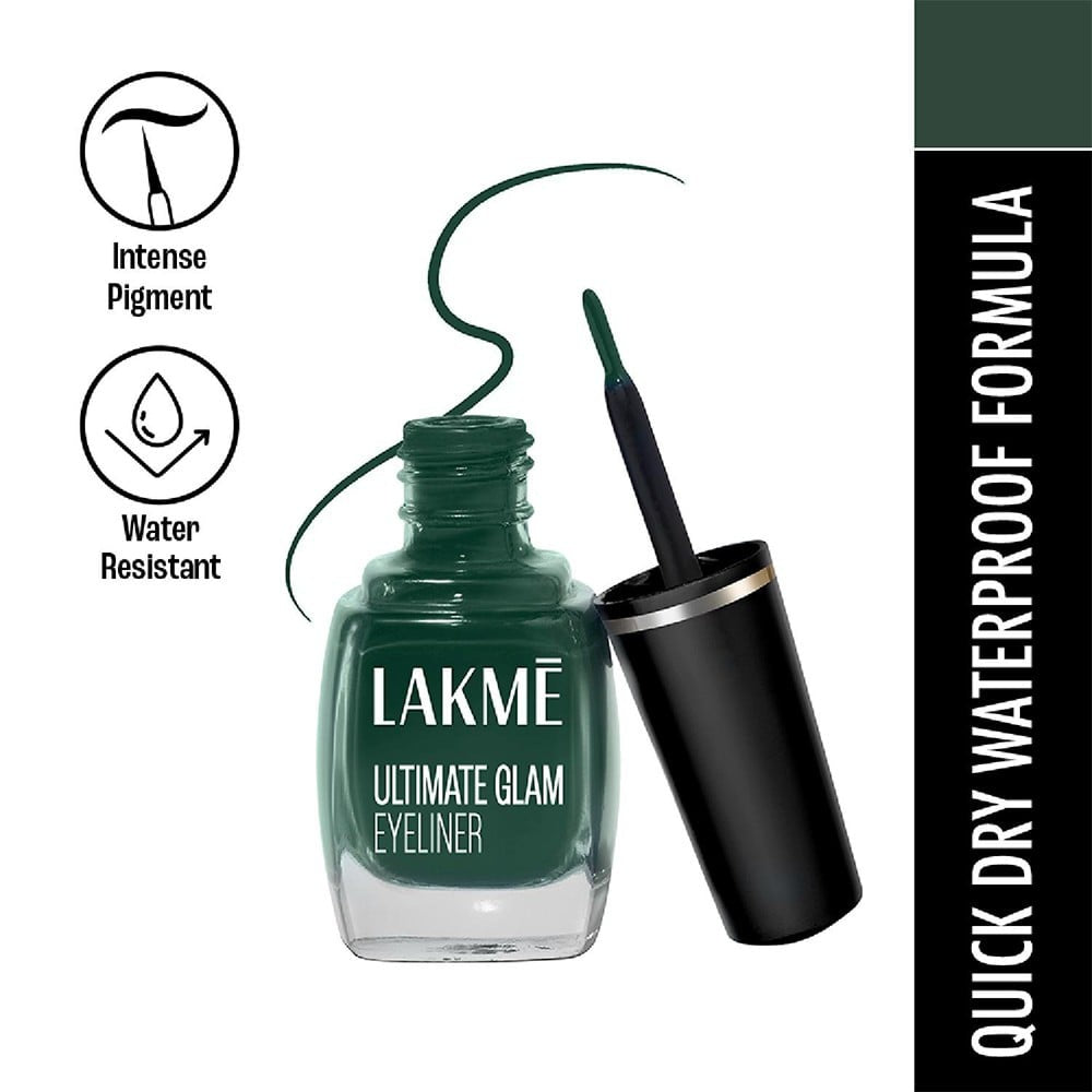 Lakme Insta Water Resistant Eyeliner (Green) : 9 ml