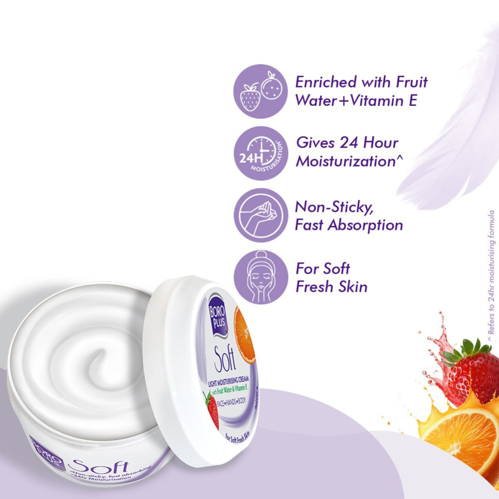 BoroPlus Soft Light Moisturising Cream : 100 ml