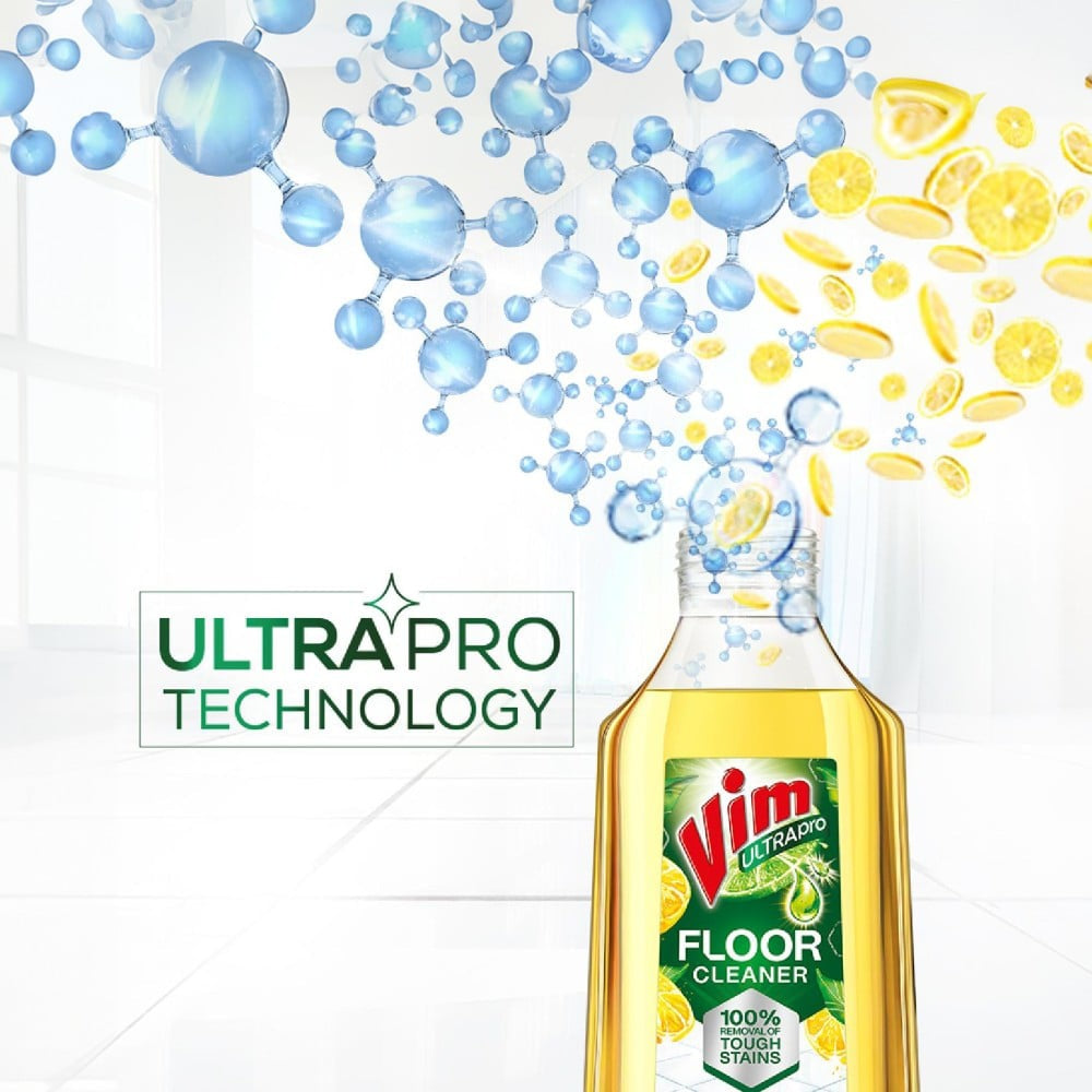 Vim Ultrapro Floor Cleaner - Sparkling Lemon : 1 ltr