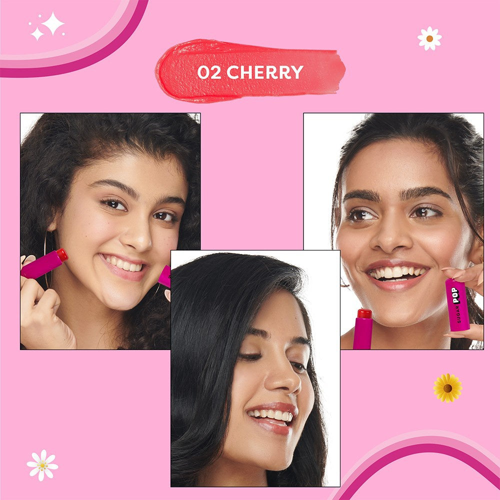 SUGAR POP Nourishing Tinted Lip Balm (Cherry 02) : 4.5 g