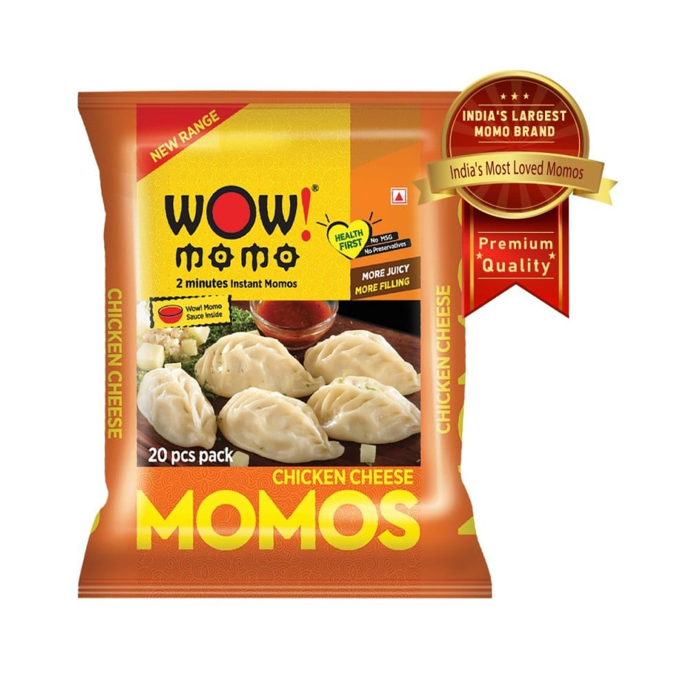 Wow! Momo Chicken Cheese Chicken Momos (Frozen) : 1 pack (10 pieces)