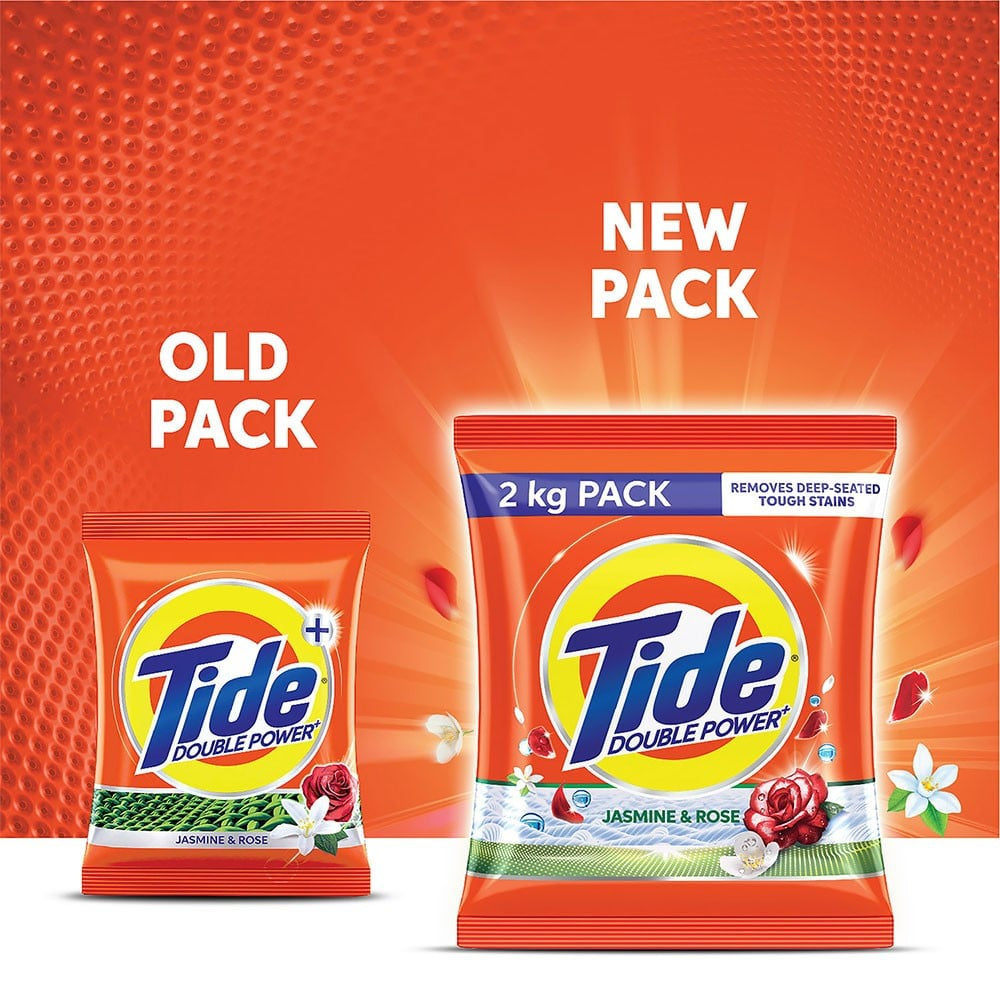 Tide Plus Detergent Powder Jasmine & Rose : 2 kg