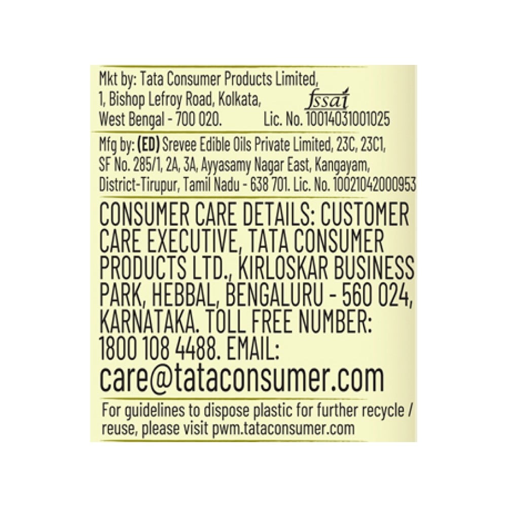 Tata Simply Better Extra Virgin Olive Oil : 1 ltr