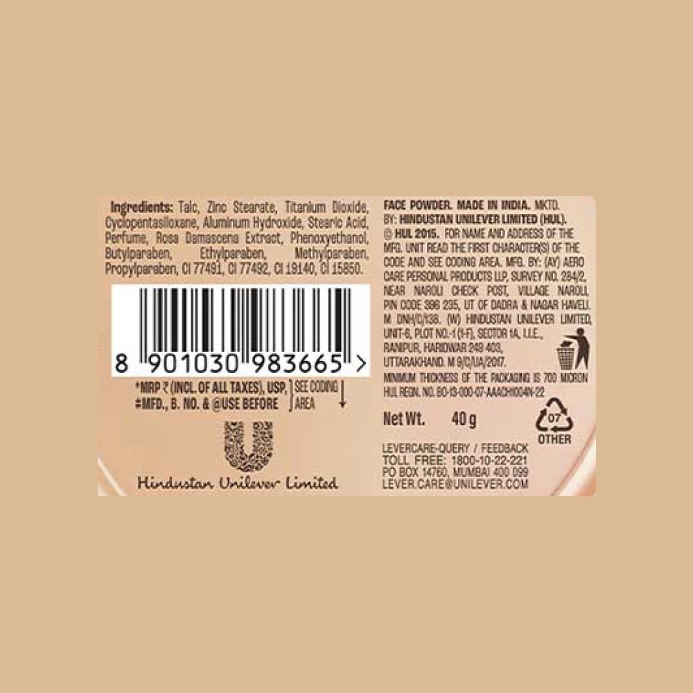 Lakme Face Powder (Soft Pink) : 40 g