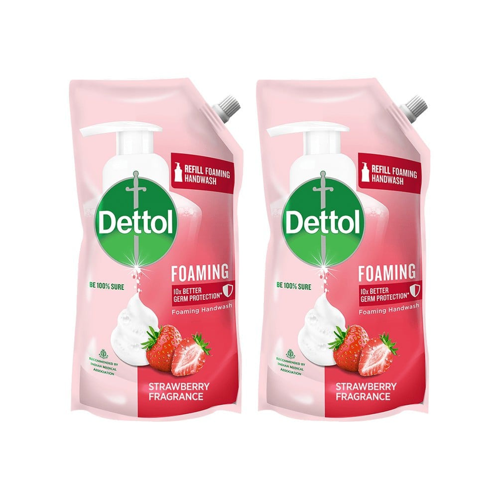 Dettol Strawberry Fragrance Foaming Handwash - Pack of 2 : 2 x 700 ml