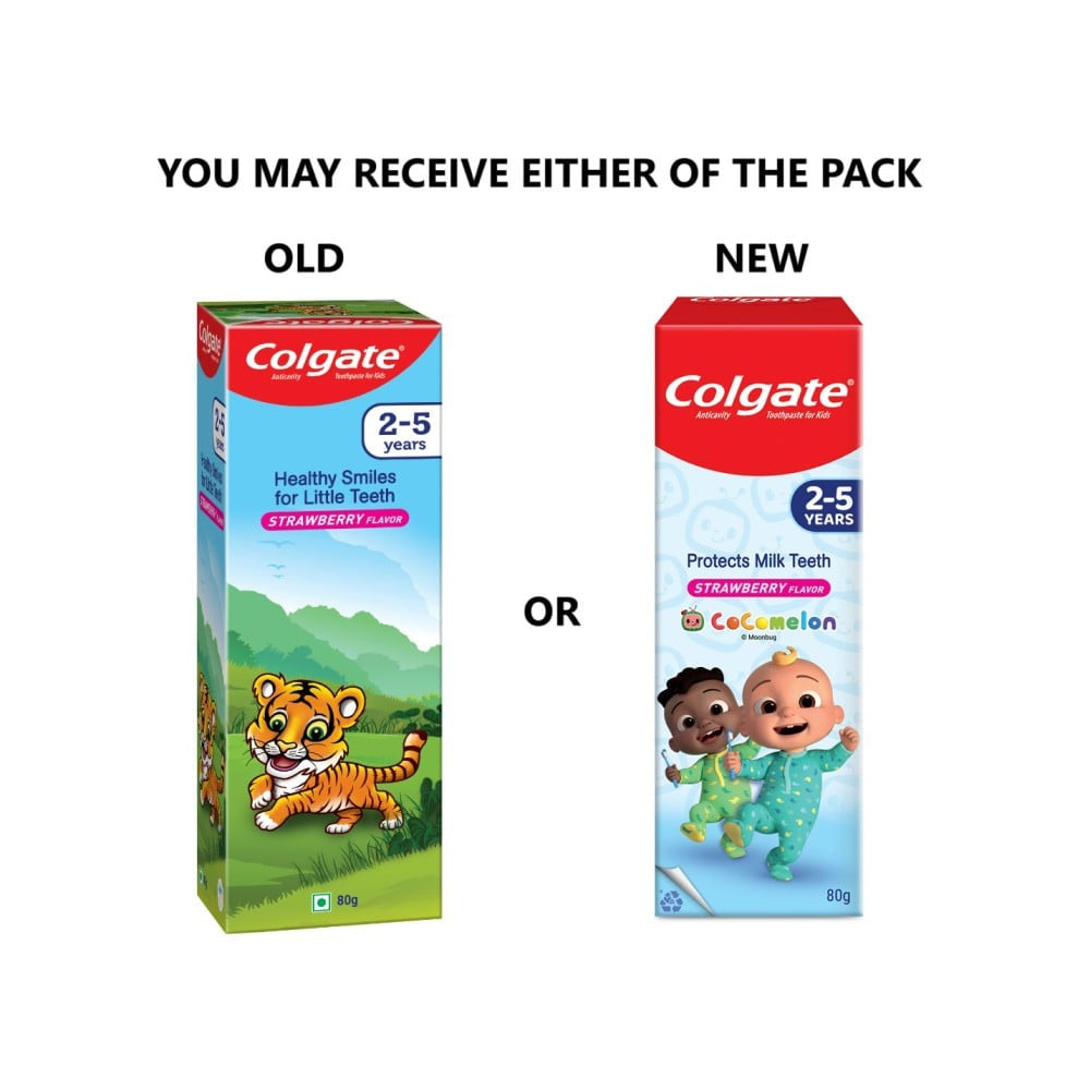 Colgate Cocomelon Kids Toothpaste for 2-5 Years (Strawberry) : 80 g