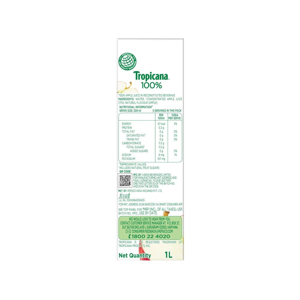 Tropicana Apple Juice : 1 ltr