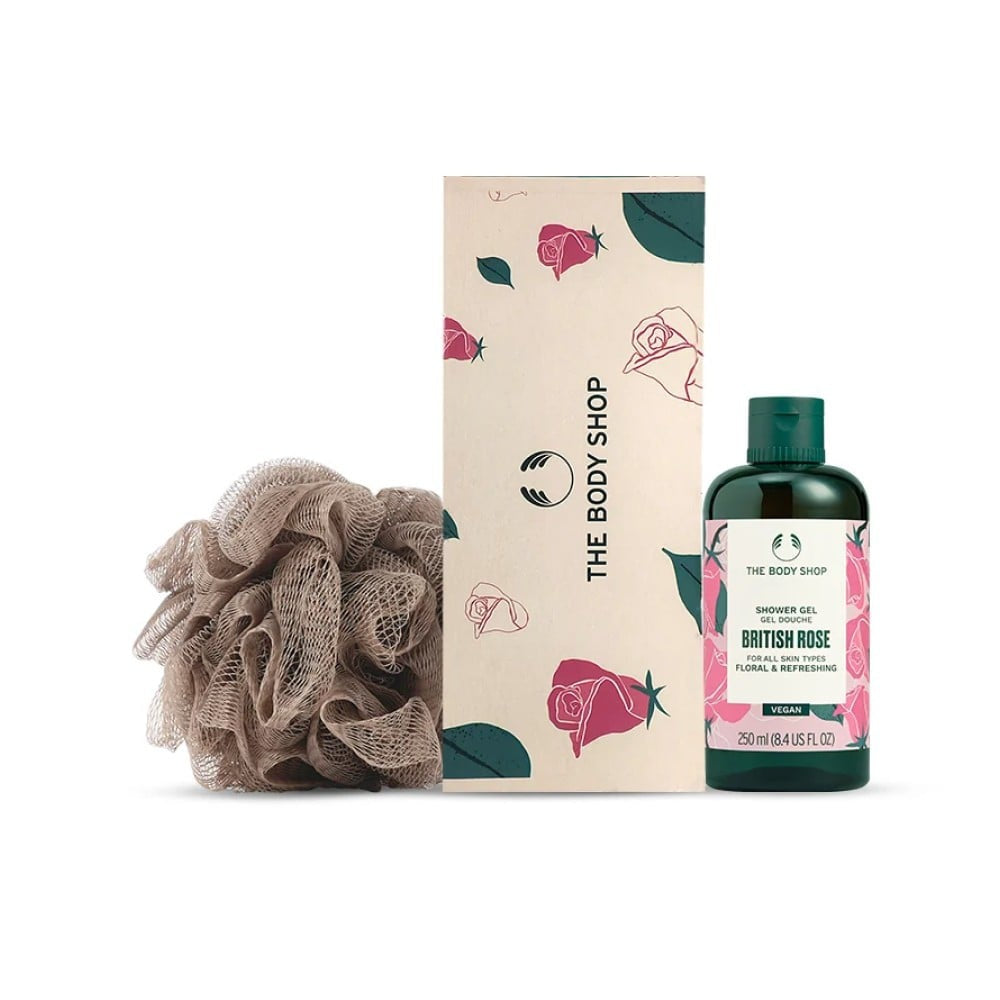 The Body Shop Blooming British Rose Shower Gel Gift Set : 1 set