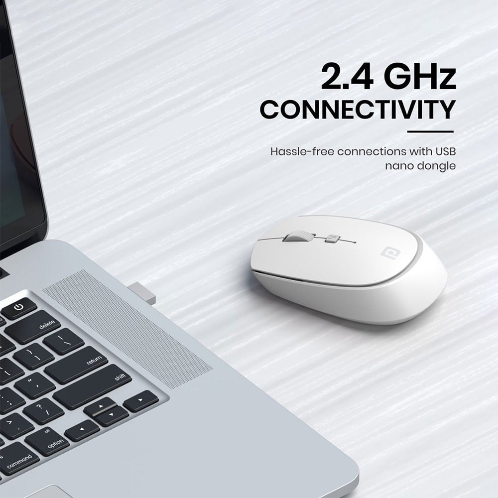 Portronics Toad 23 Wireless Mouse (White) : 1 unit