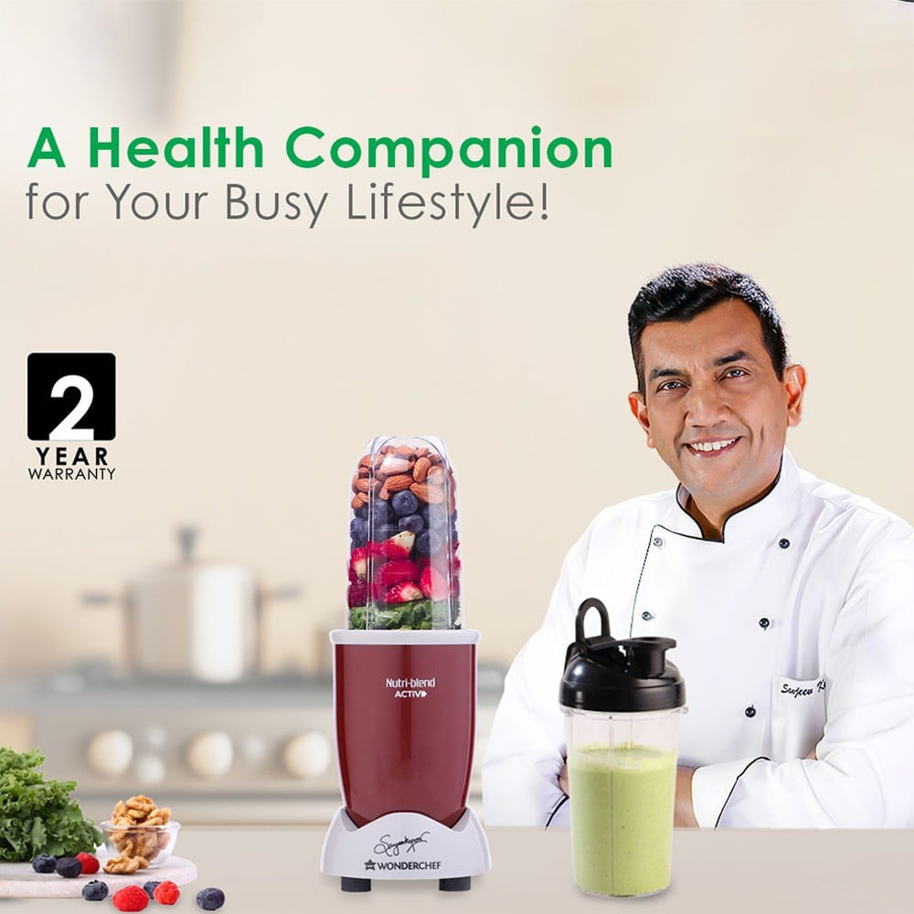 Wonderchef Nutri-blend Activ 500W Smoothie Maker (Red) : 1 unit