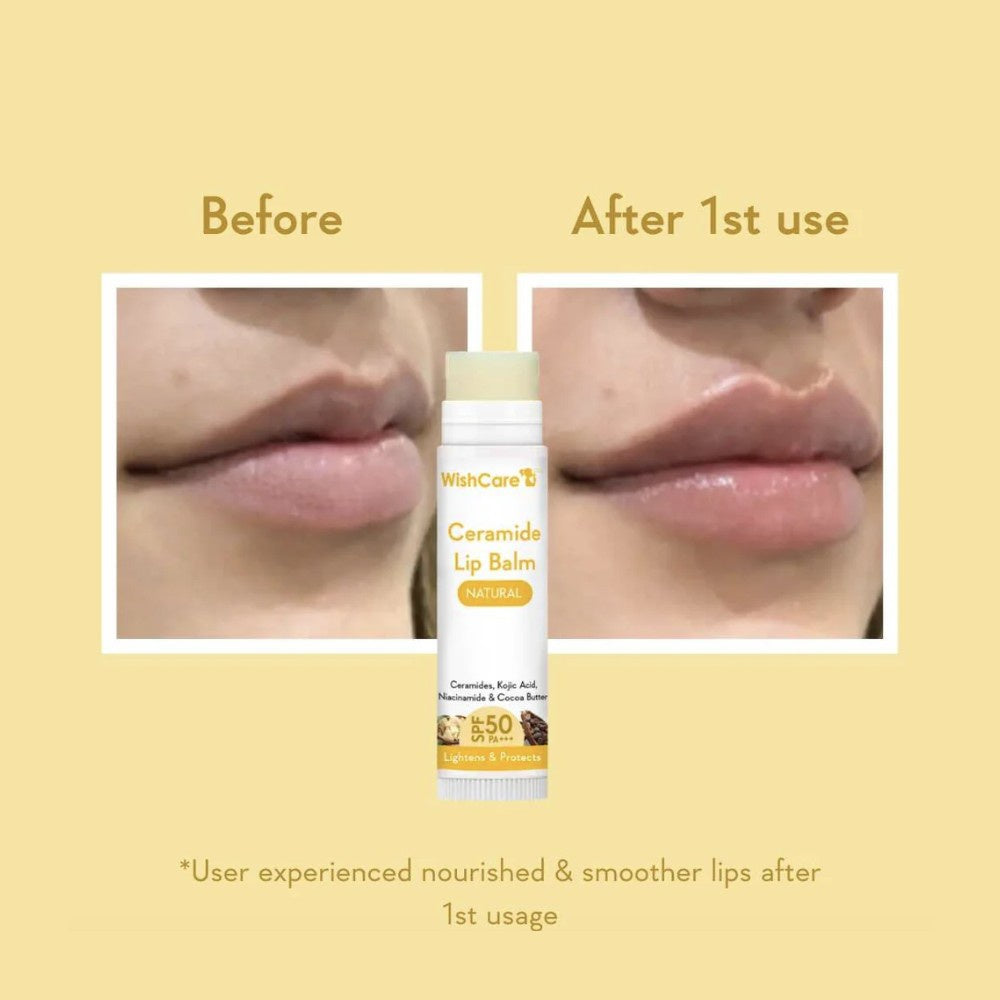 Wishcare Ceramide Lip Balm with SPF 50 PA+++ (Untinted) : 5 g