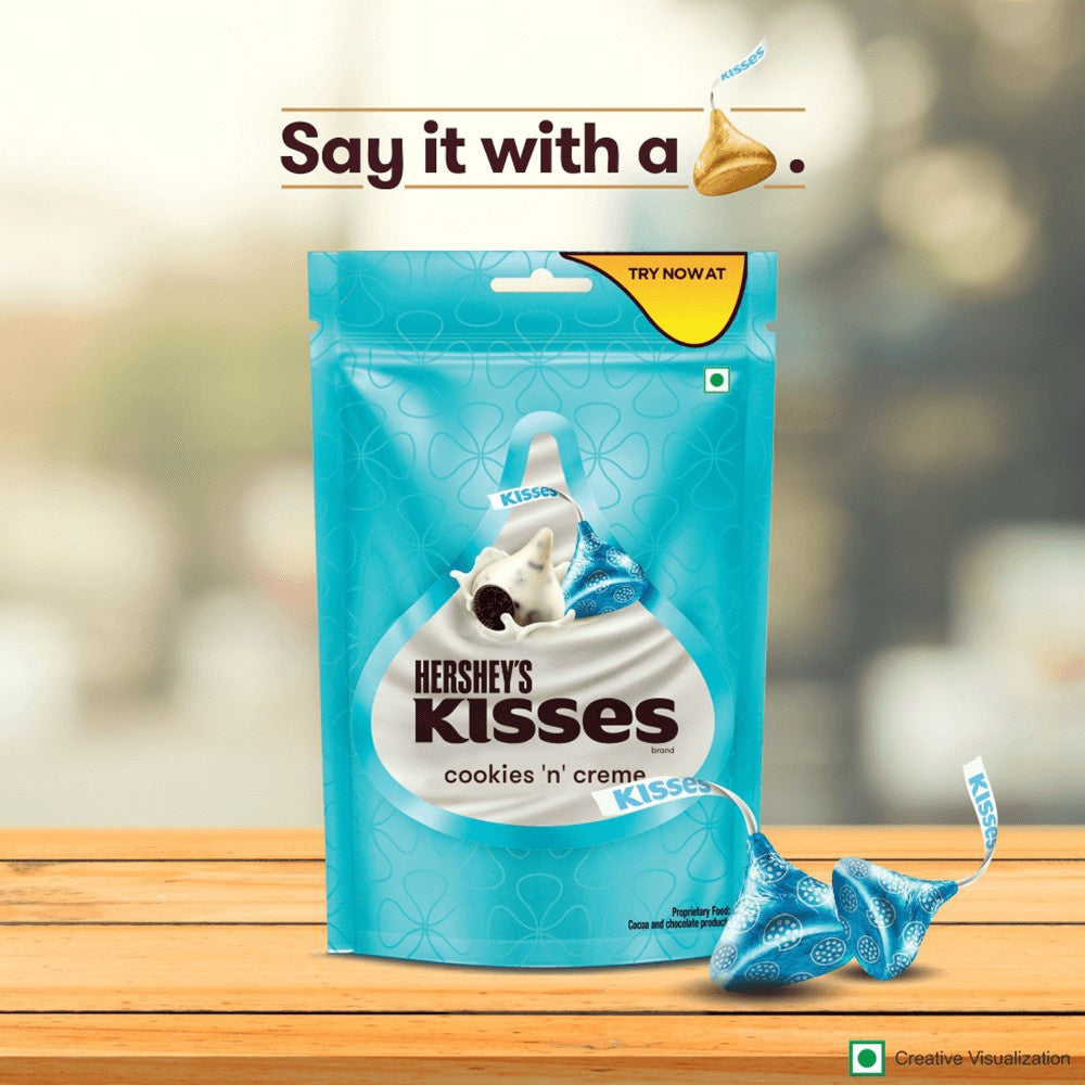 Hershey's Kisses Cookies n Creme Assorted Chocolate Pack : 33.6 g