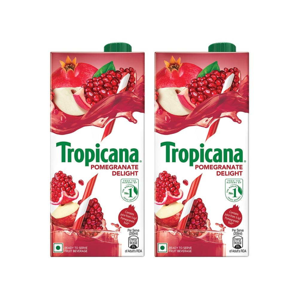 Tropicana Pomegranate Delight Juice - Pack of 2 : 2 x 1 ltr