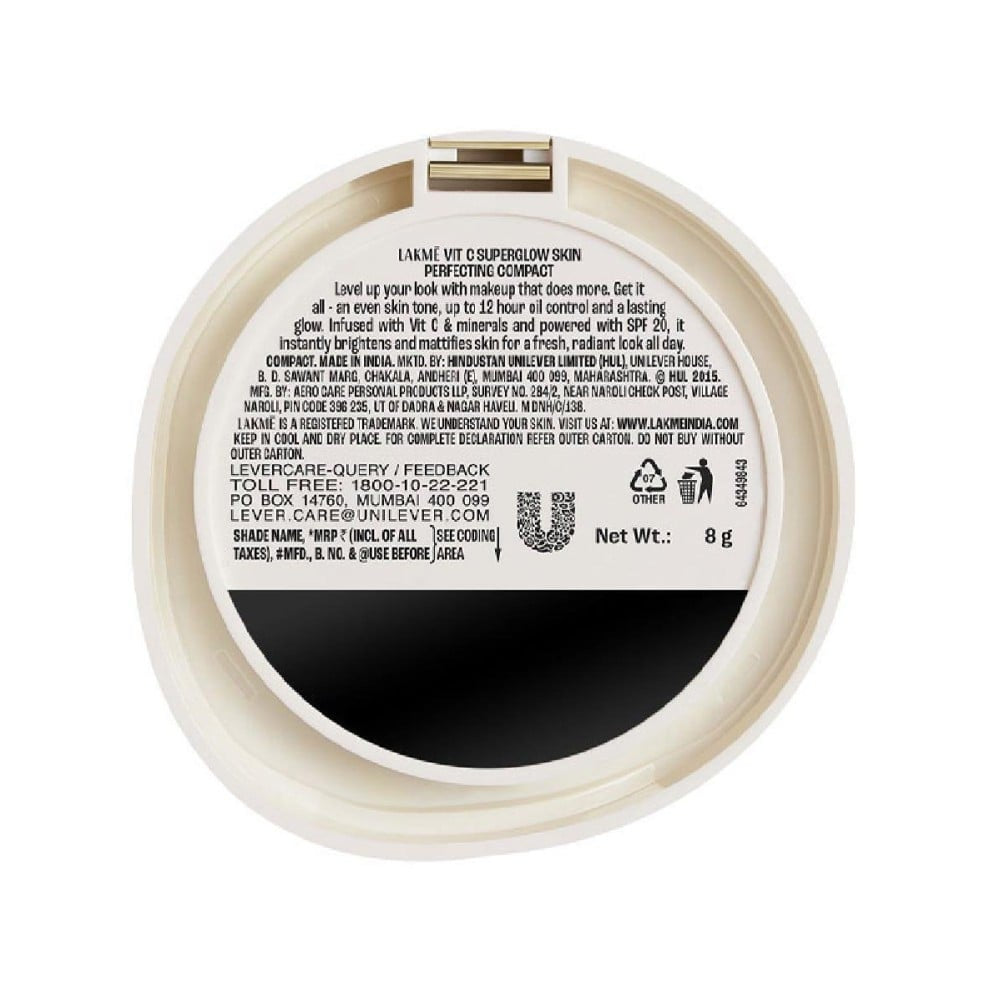 Lakme Makeup + Skincare Vitamin C Compact (Ivory 10) : 8 g