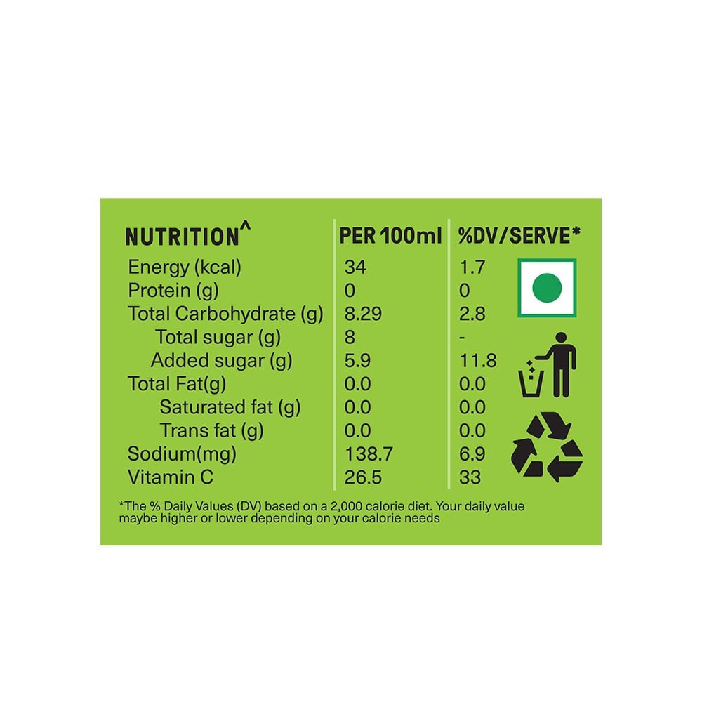 Tipsy Tiger Fresh Lime Soda - Sparkling Water and Lemon Drink - Pack of 2 : 2 x 250 ml