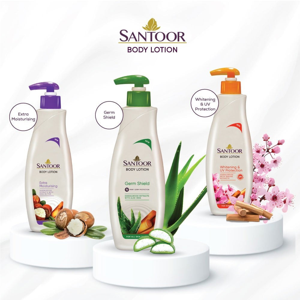 Santoor Perfumed Body Lotion (with Sandalwood) : 250 ml