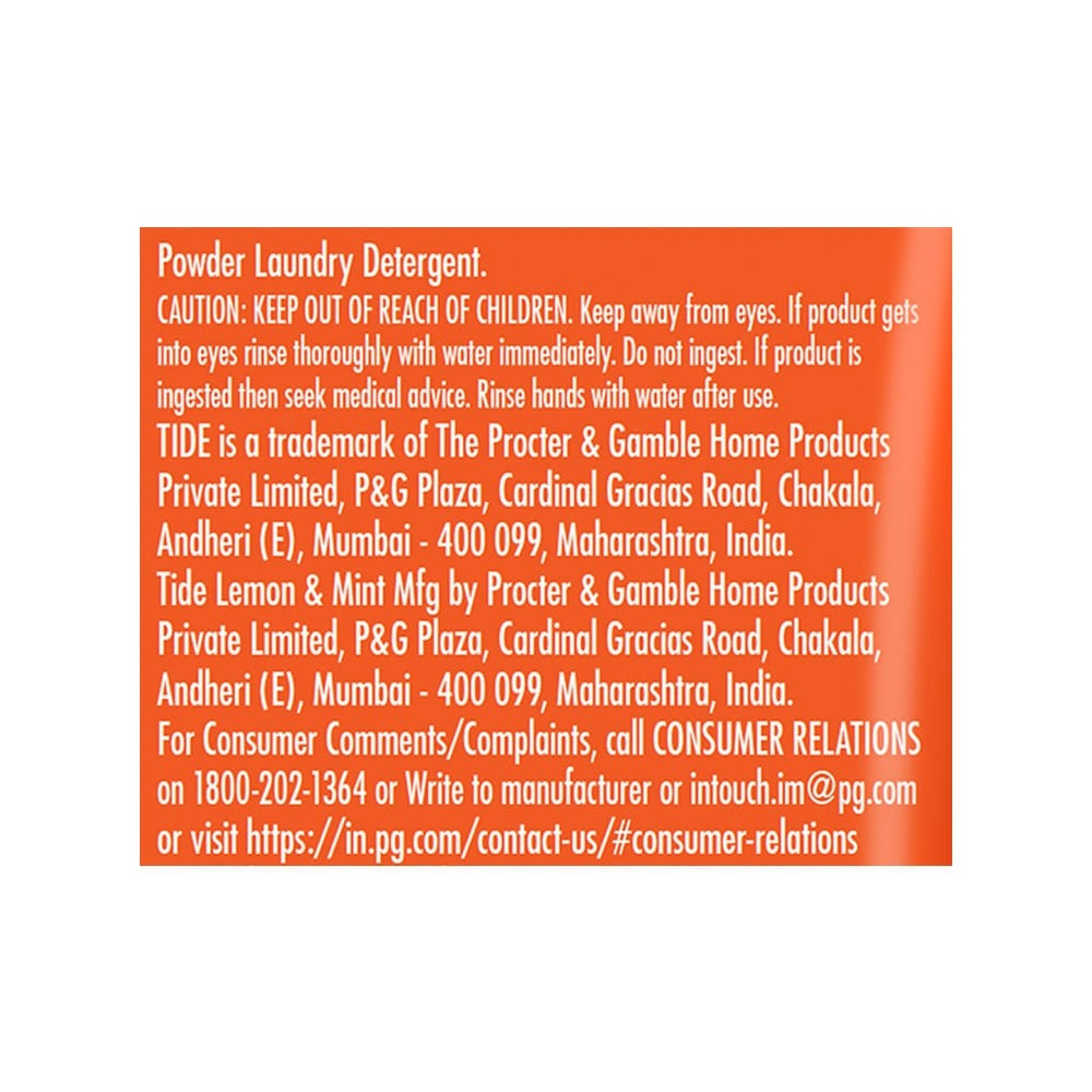 Tide Double Power Detergent Powder (Lemon & Mint) : 5 kg + 1 kg