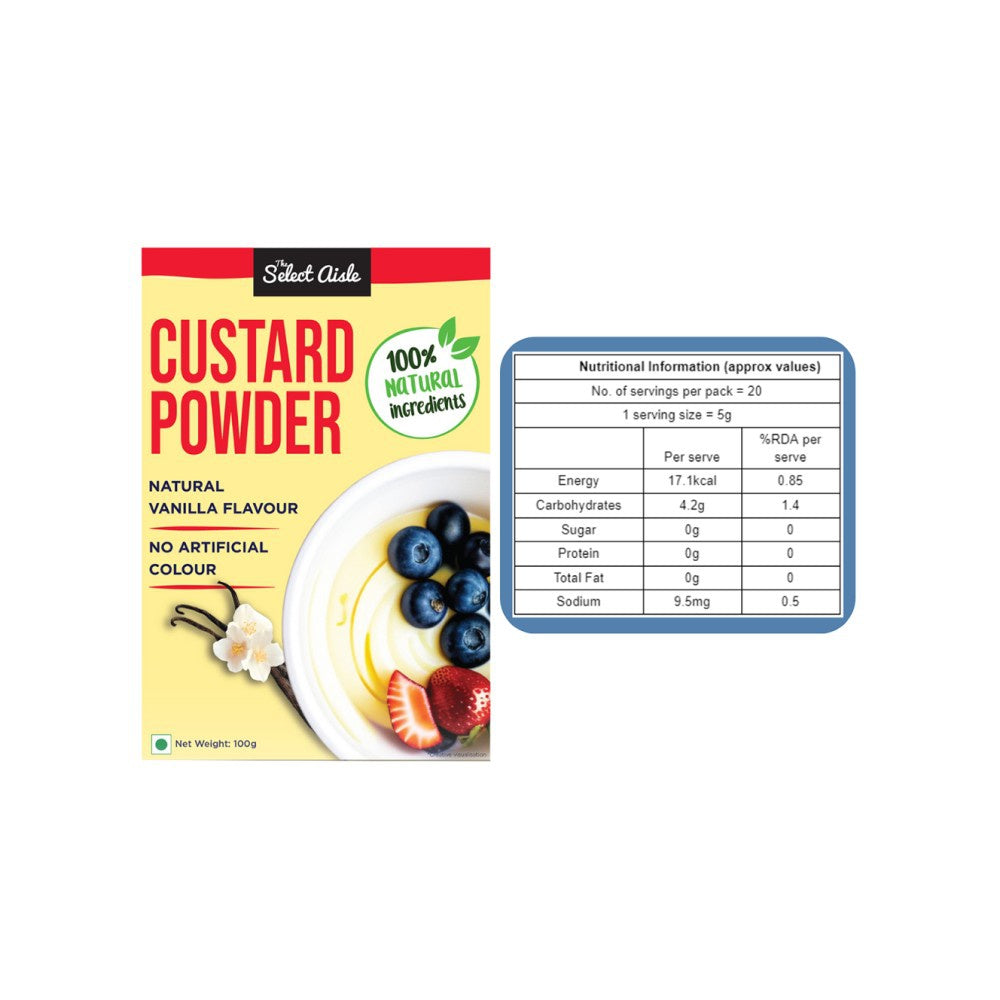 The Select Aisle Natural Vanilla Custard Powder : 100 g