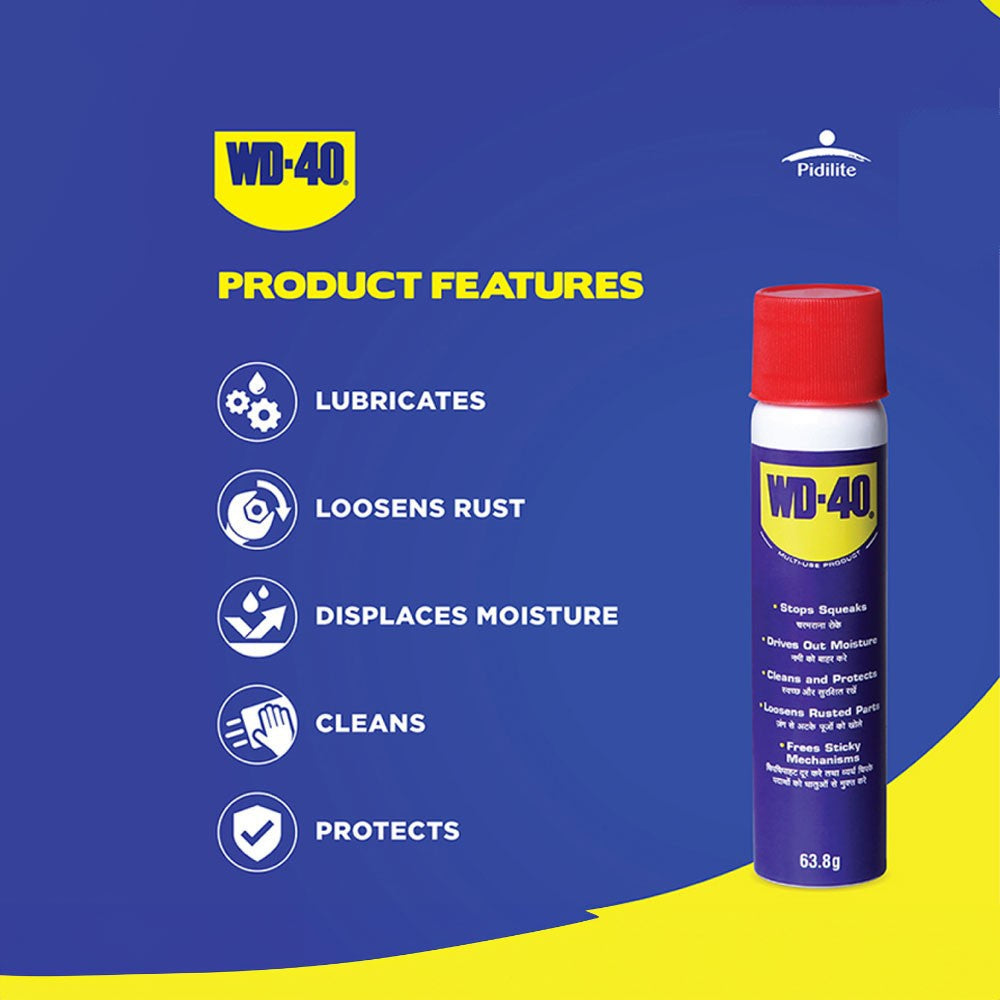 WD-40 All Purpose Cleaner Spray For Home Maintenance : 63.8 g
