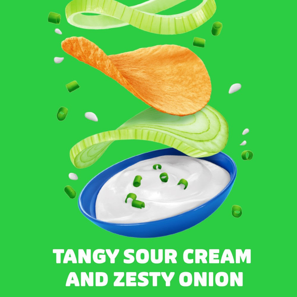 Pringles Sour Cream & Onion Potato Chips : 107 g