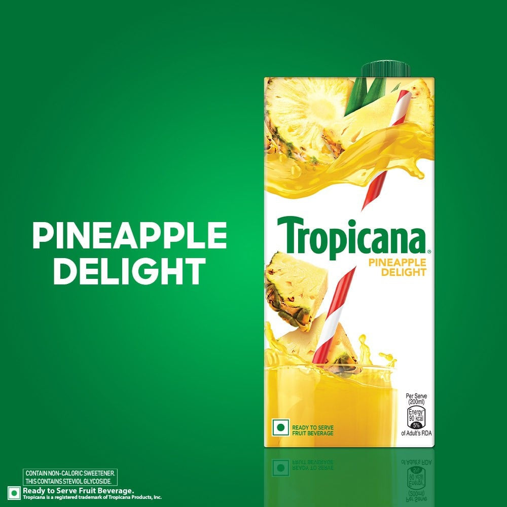 Tropicana Pineapple Delight - Juice - Pack of 2 : 2 x 1 ltr