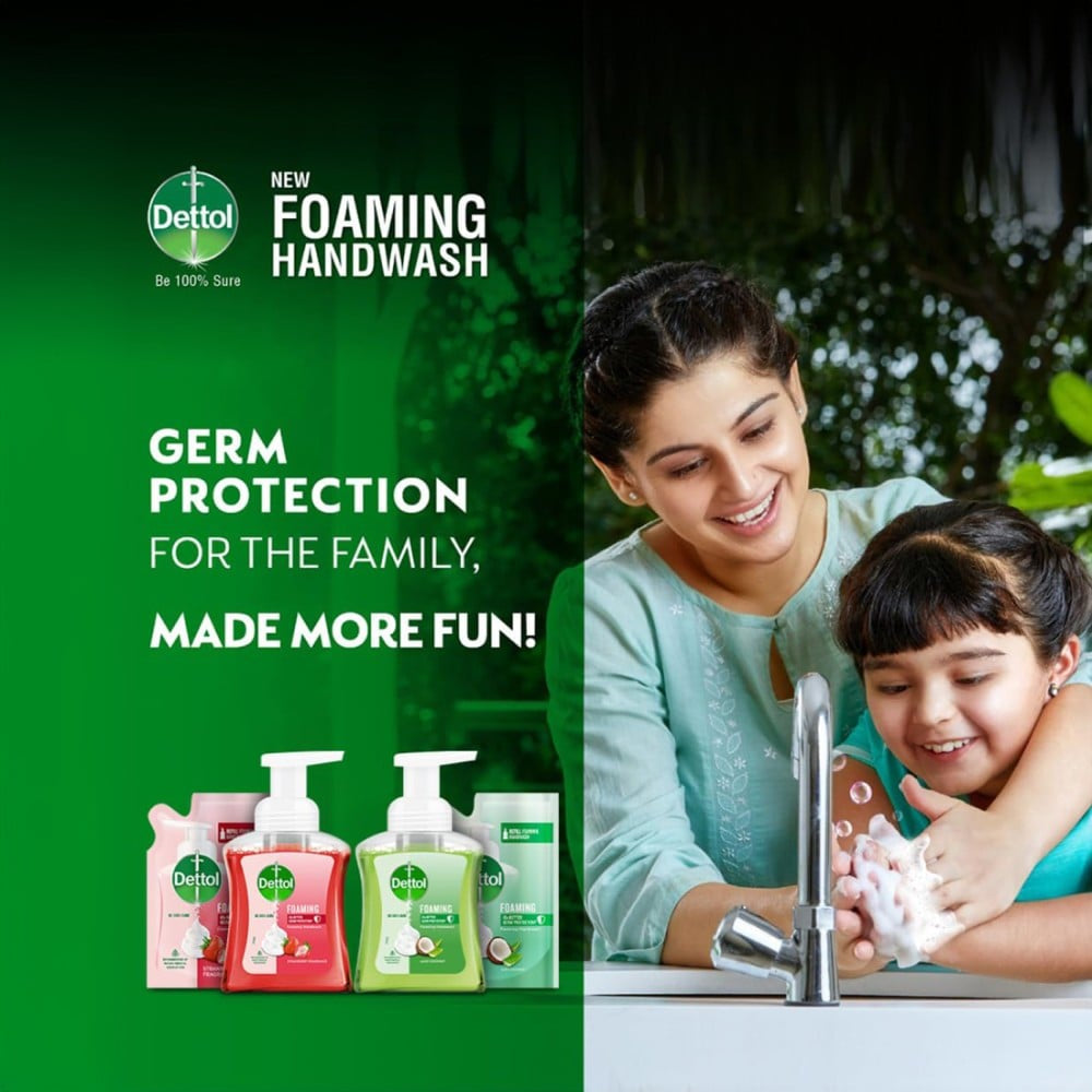 Dettol Strawberry Fragrance Foaming Handwash : 250 ml
