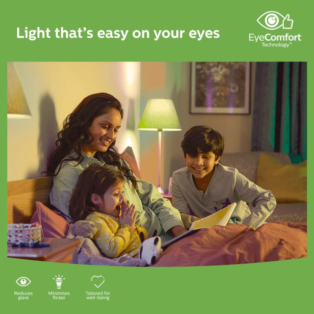 Philips Full Glow Clear Glass 9W LED Bulb (Warm White) : 1 unit