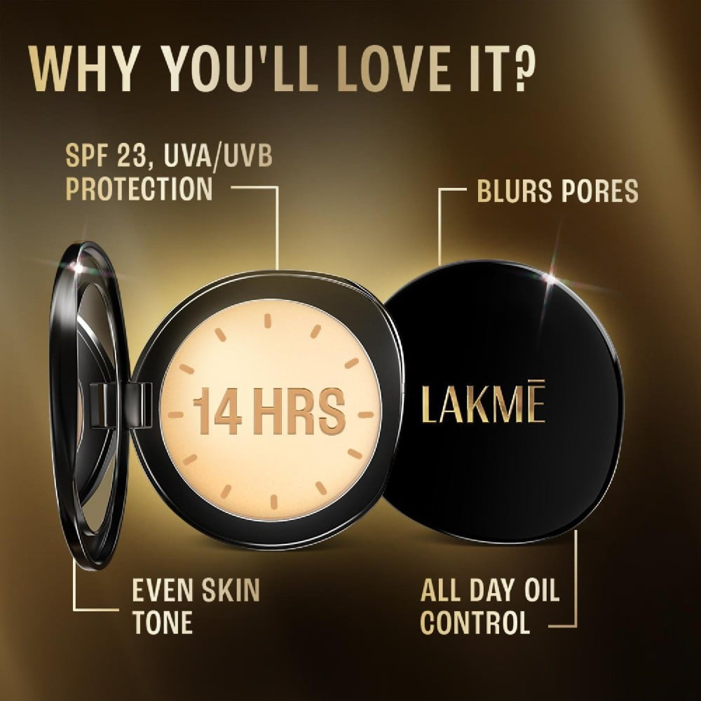 Lakme Ultimate Glam Compact Powder (Ivory Fair 01) : 8 g