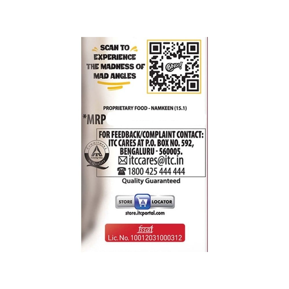 Bingo Mad Angles Achaari Masti Crisps : 60 g