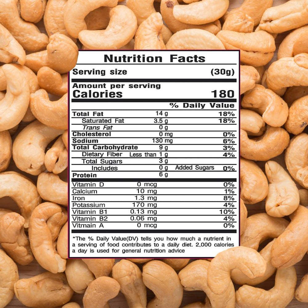 Tong Garden Salted Cashew : 160 g