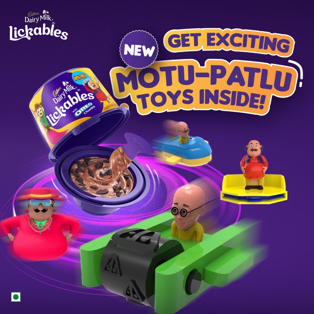 Cadbury Dairy Milk Lickables Shaped Chocolates with Oreo Chunks : 20 g