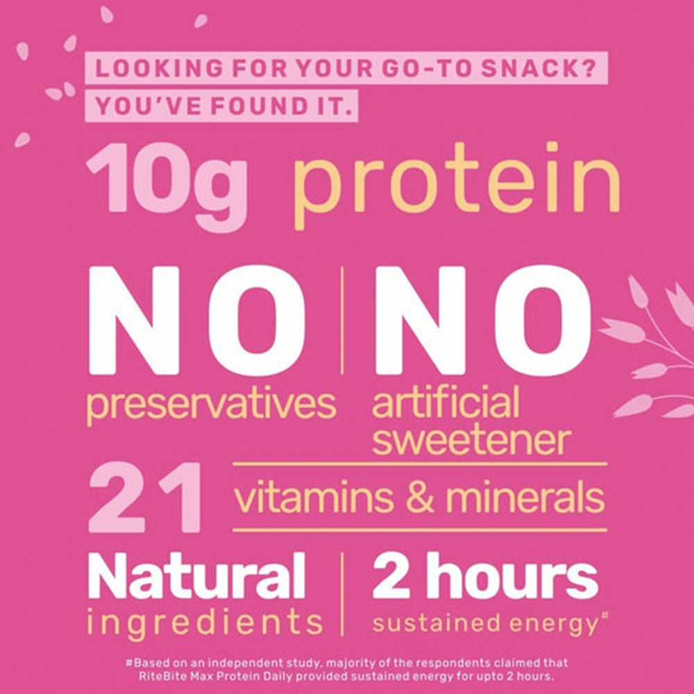 RiteBite Max Protein Energy Bar (Fruit and Nut) + Peanut Butter Dark Chocolate Quinoa Crispies Oats Nutrition Bar Combo : 50 g + 40 g