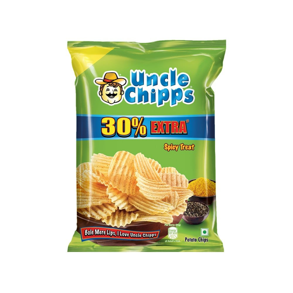 Uncle Chipps Spicy Treat Flavour Potato Chips : 48 g