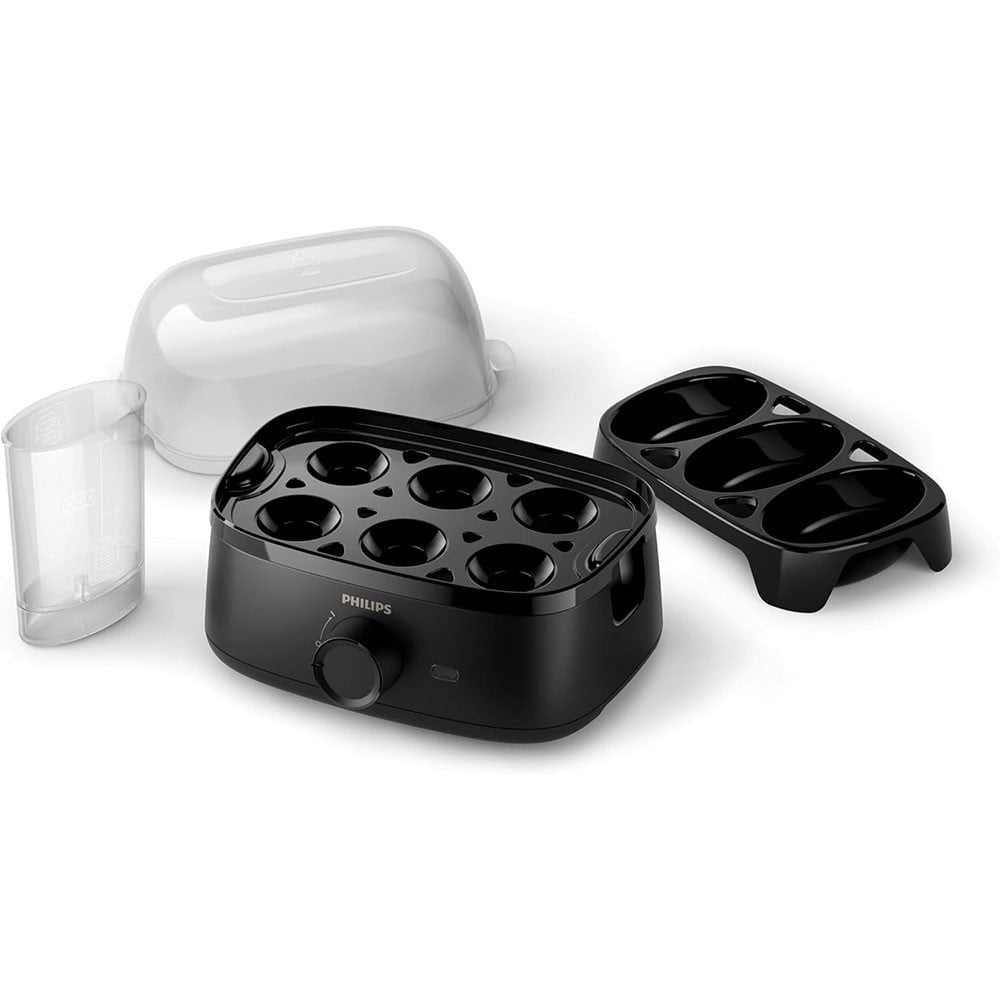 Philips Egg Boiler for Up to 6 Eggs (400 W, HD9137/90, Black) : 1 unit