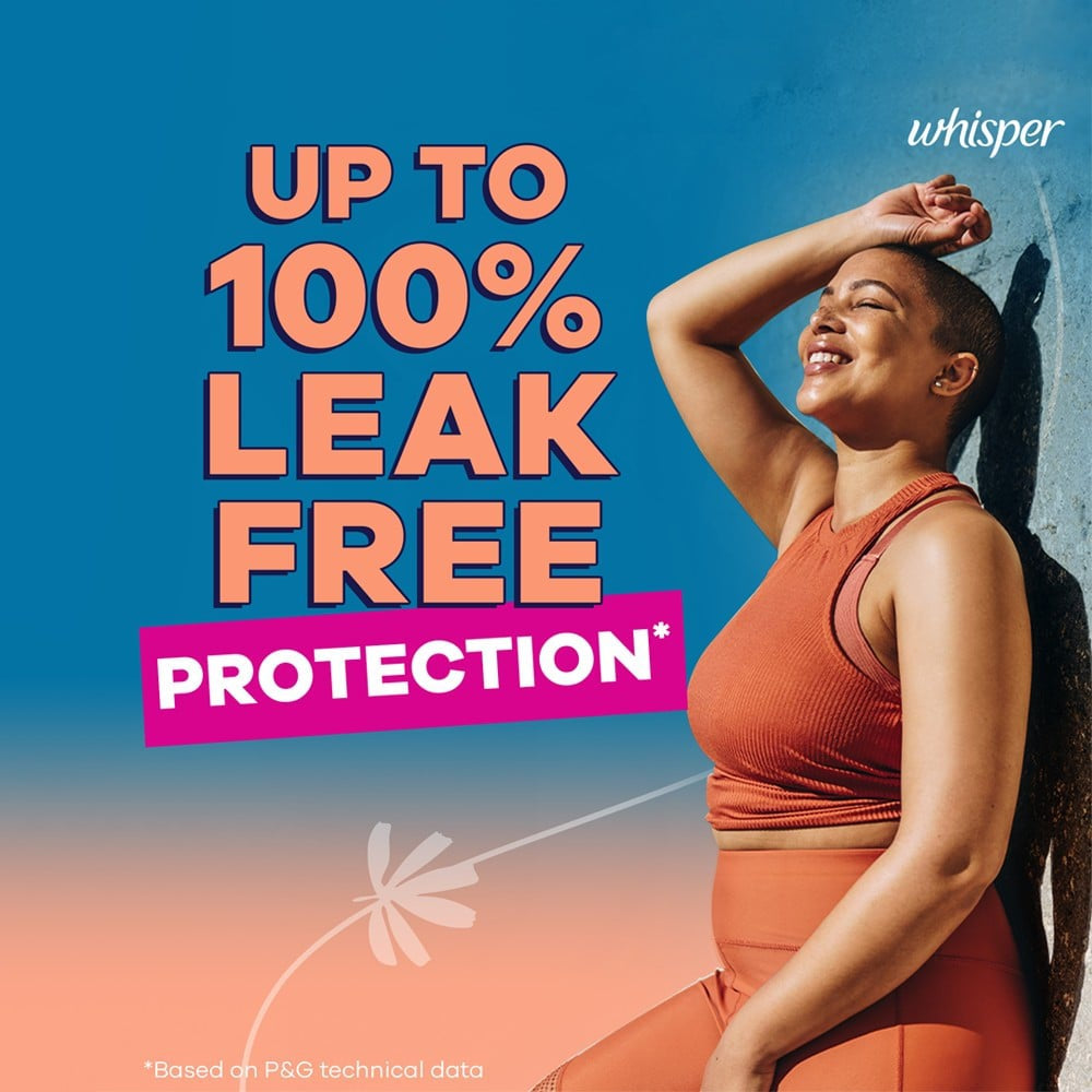 Whisper Flexfoam Sanitary Pads : 10 pieces