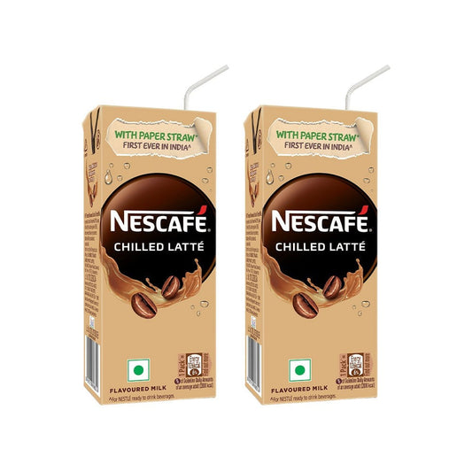 Nescafe Ready to Drink Coffee Flavoured Milk, Iced Latte - Pack of 2 : 2 x 180 ml