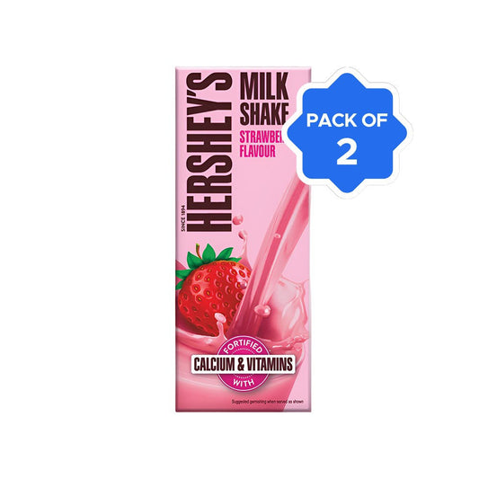 Hershey's Strawberry Flavour Milkshake - Pack of 2 : 2 x 180 ml