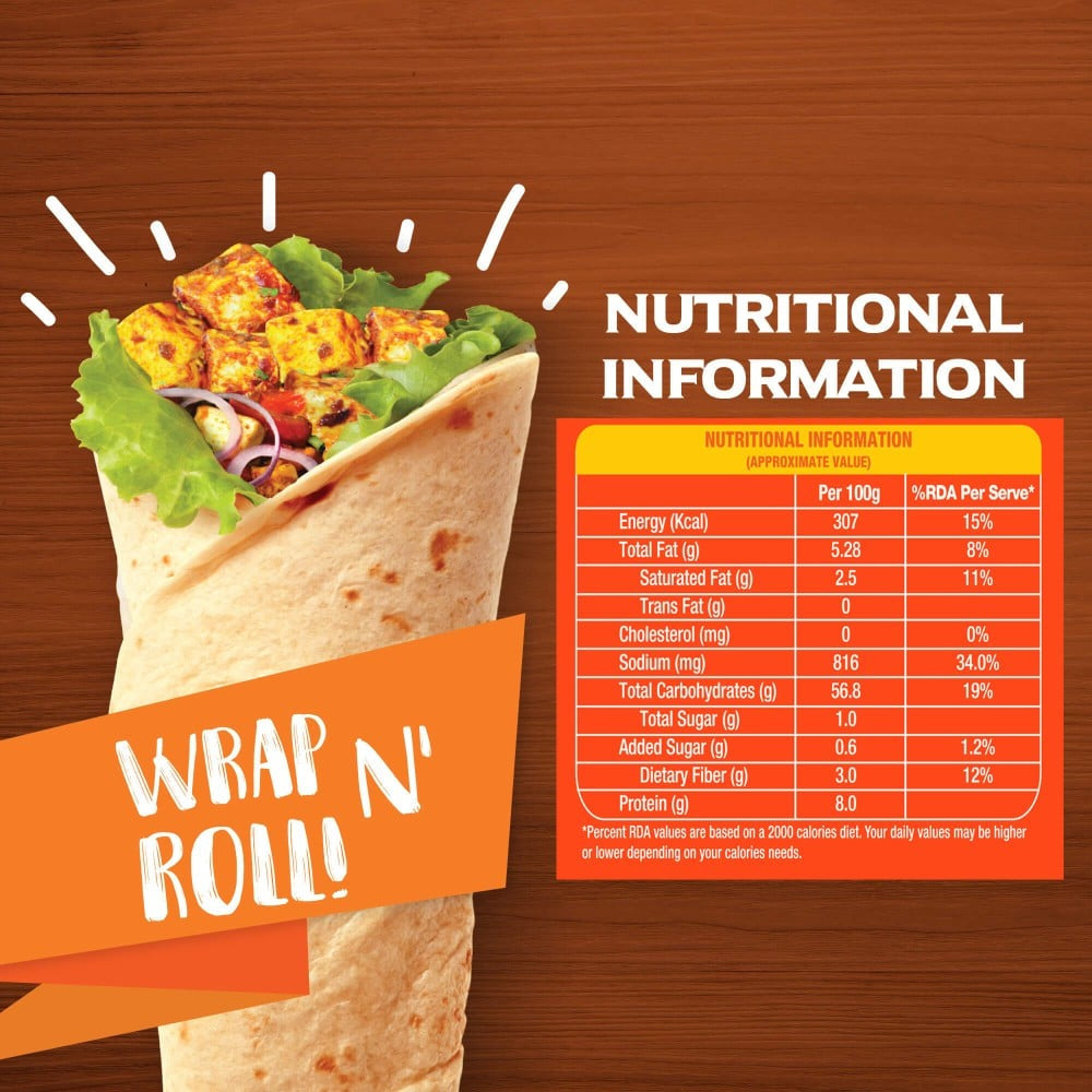 Cornitos Wheat Flour Tortilla Wrap : 270 g (6 pieces)